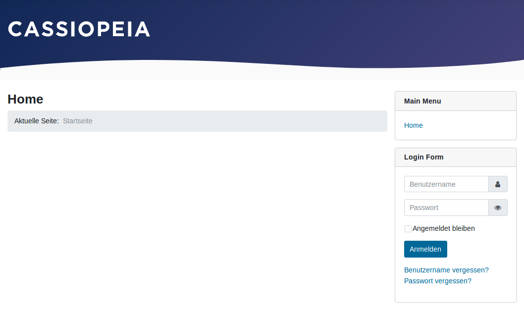 Startseite Joomla4 Alpha4